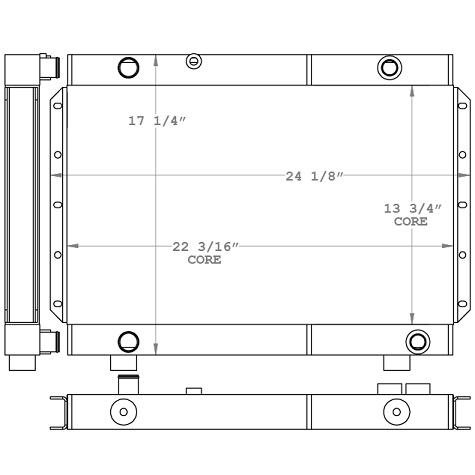 290220 - JCB Vibramax W355 Radiator / Oil Cooler Combo Unit Combo Unit