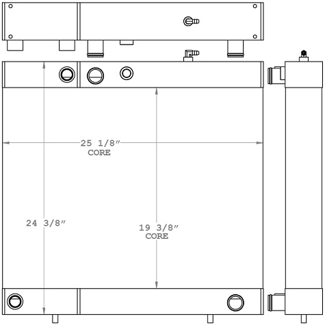 290221 - JCB TLT35 Radiator / Oil Cooler Combo Unit Combo Unit