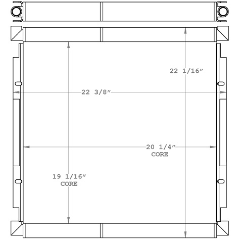 290222 - Case 580 Series Hydraulic / Transmission Oil Cooler Combo Unit