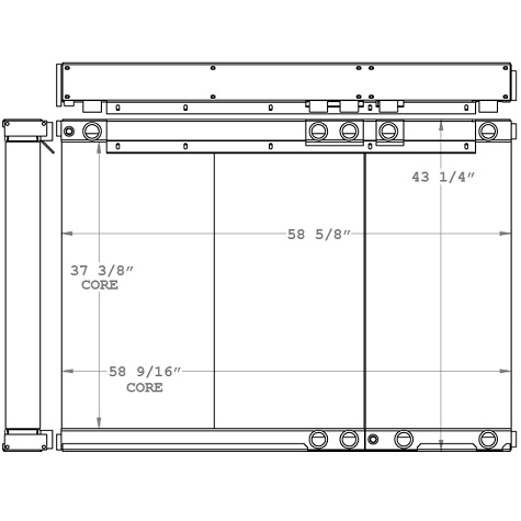 290231 - Drill Rig Oil Cooler Combo Unit