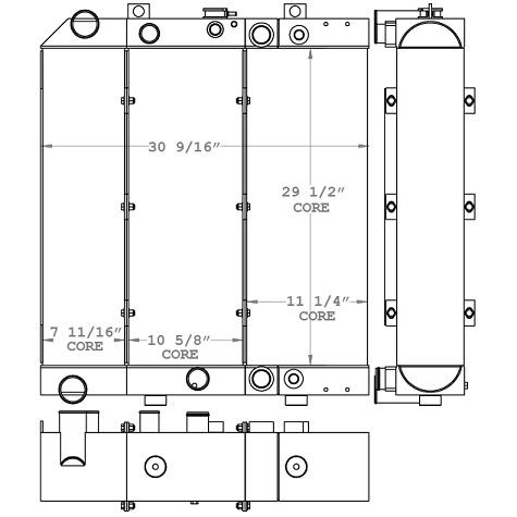 290233 - JLG G6-42A Telehandler Cooling Package Combo Unit