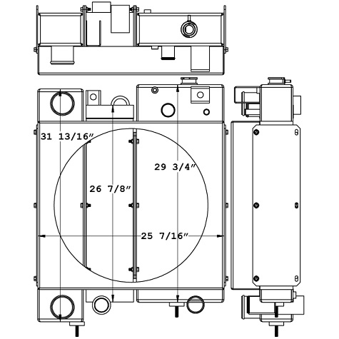 290237 - CME 55 / 550X Drill Rig Cooling Package Combo Unit