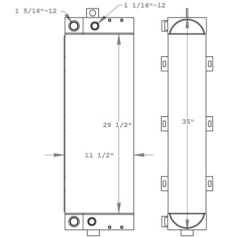 290248 - Caterpillar Telehandler Combination Cooler Combo Unit