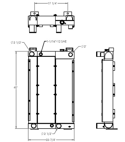 290252 - John Deere 650H Cooling Package Combo Unit