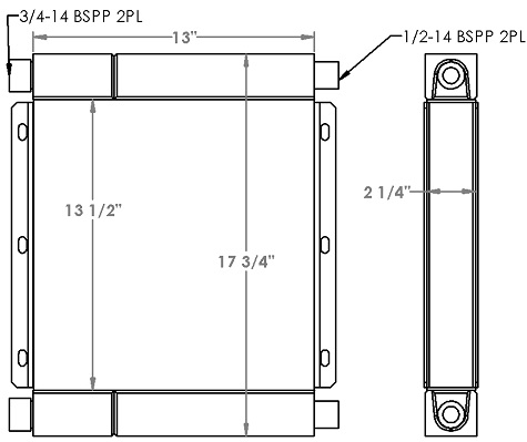 290270 - Voegle Paver Oil Cooler Combo Unit