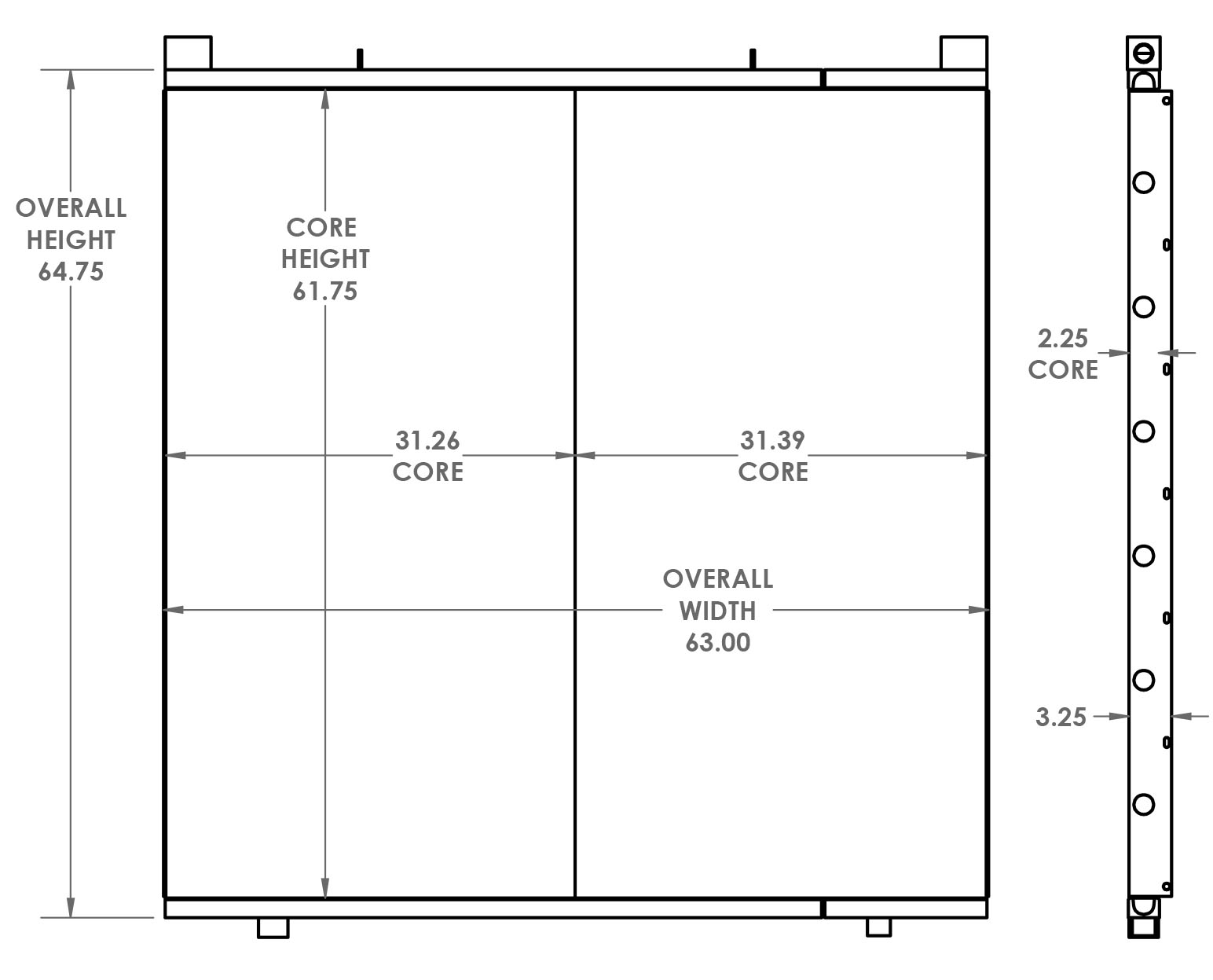 290293 - Epiroc TH60 Drill Rig Combination Cooler Combo Unit