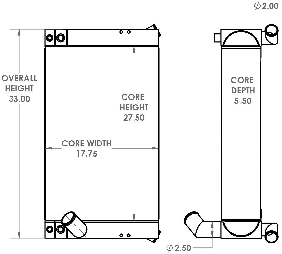 290310 - Sutphen Fire Truck Radiator Combo Unit