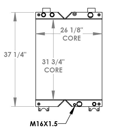 290334 - Caterpillar D5K LGP Combination Cooler Combo Unit