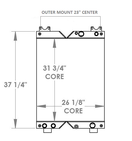 290334 - Caterpillar D5K LGP Combination Cooler Combo Unit