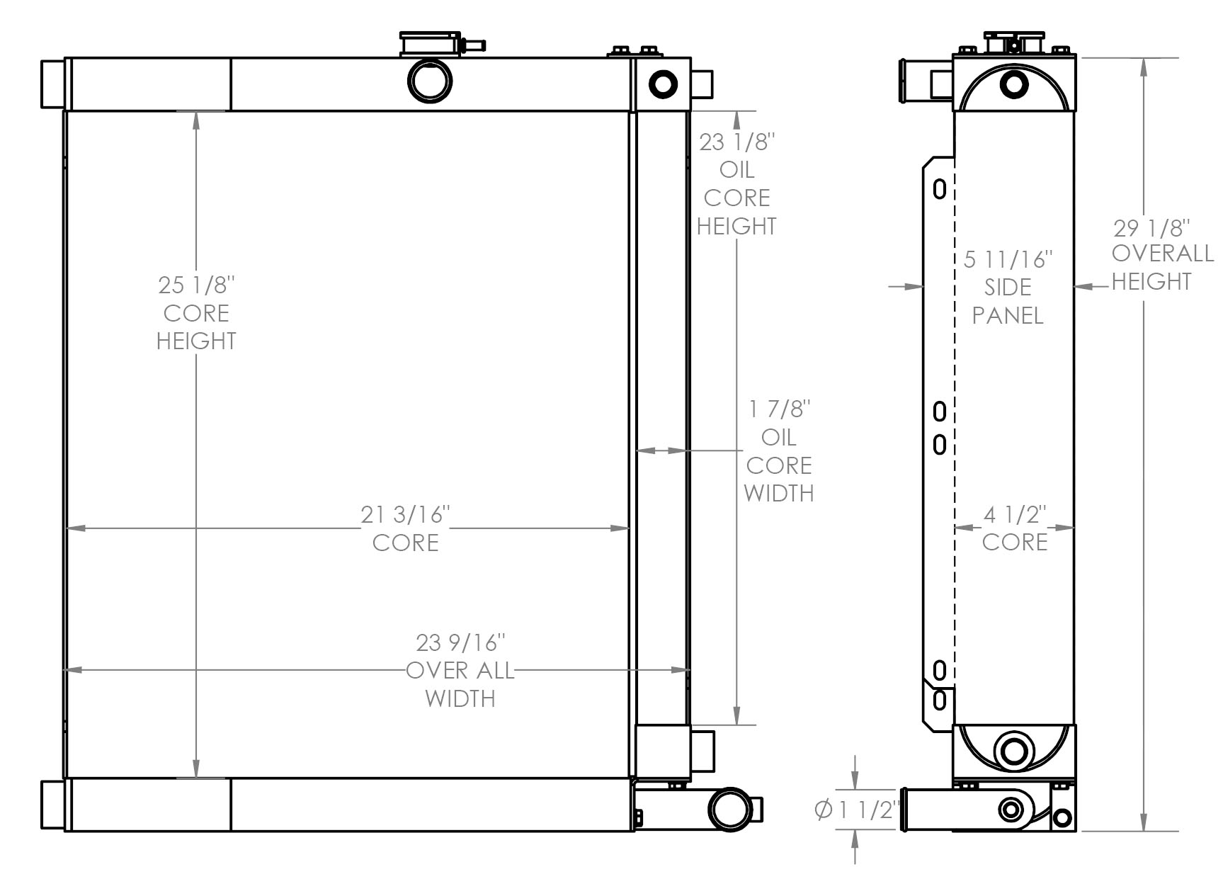 290355 - Mustang Skidsteer Cooling Package Combo Unit