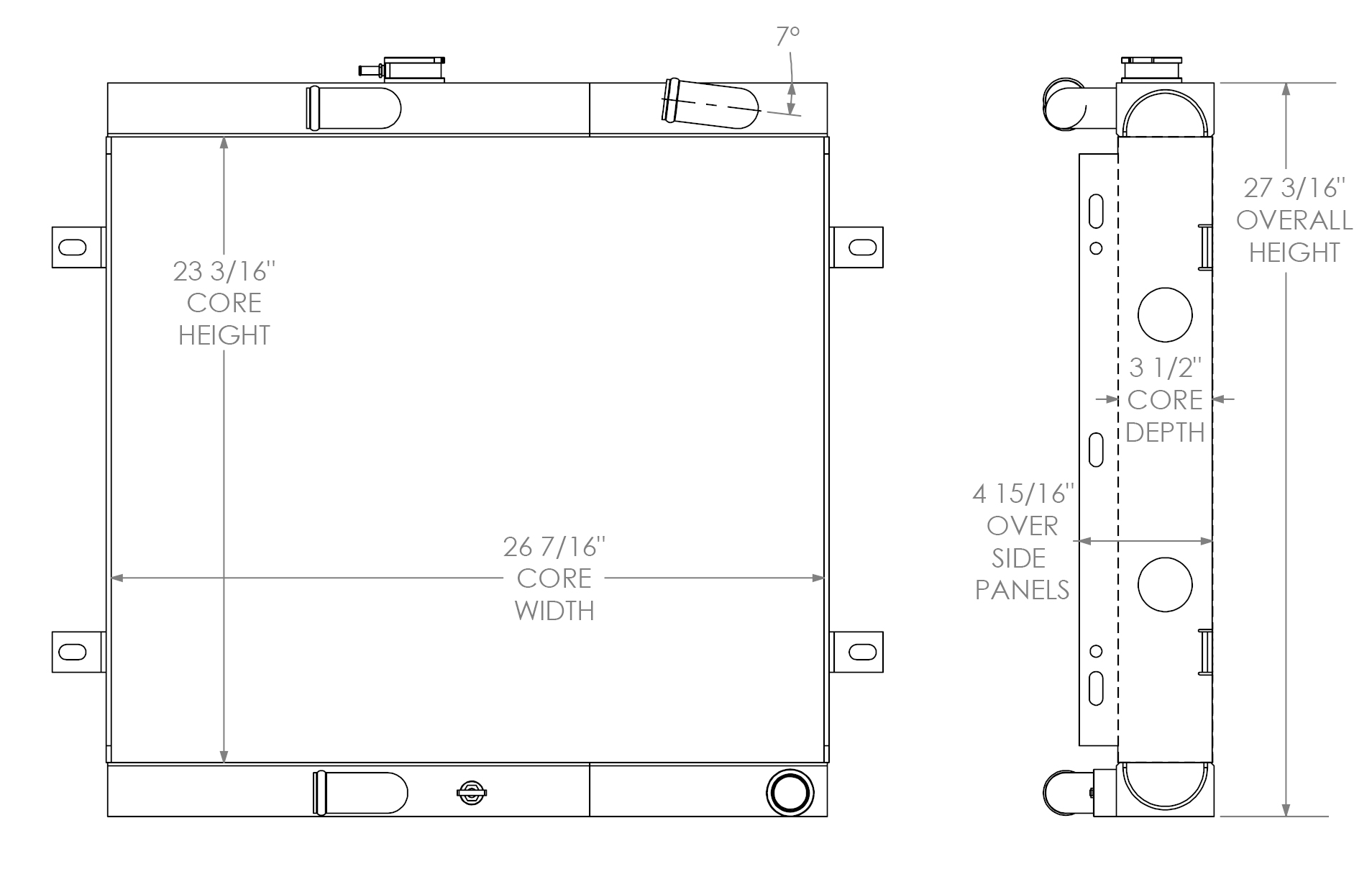 290370 - Terex TSV50 Oil Cooler Combo Unit