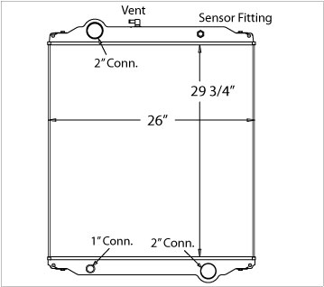 310001 - Bluebird Bus Radiator