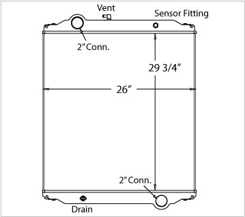 310002 - Bluebird Bus Radiator