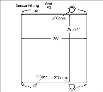 310003 - Bluebird Bus Radiator