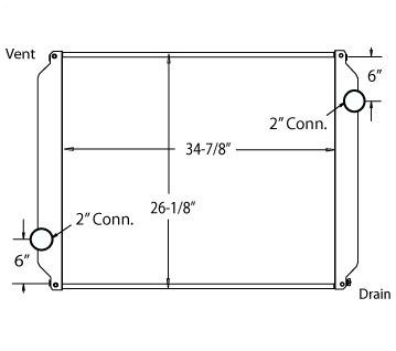 310009 - Motorhome Freightliner Chassis Radiator