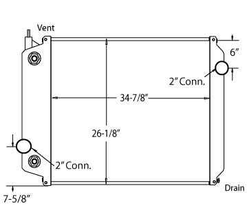 310010 - Motorhome Freightliner Chassis Radiator