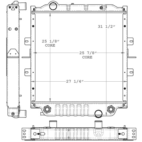 310011 - Bluebird Vision Bus Radiator