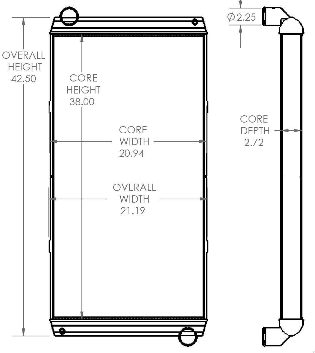 310014 - Monaco Motorhome Radiator