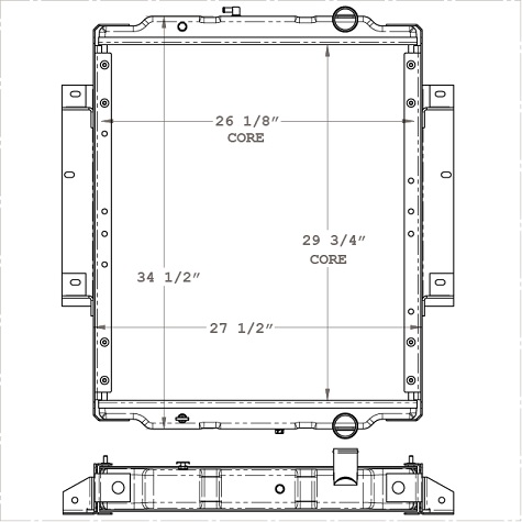 310017 - Bluebird Bus Radiator