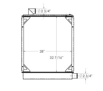 310030 - MCI Bus Radiator Radiator