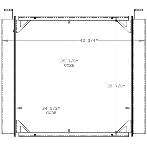 310036 - MCI D4500 Bus Radiator Radiator