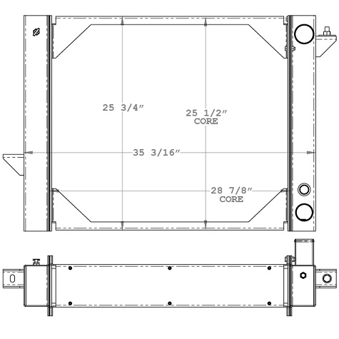 310043 - Optima Opus Bus (NABI) Radiator