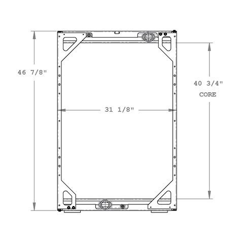 310048WF - Van Hool Bus Radiator Radiator