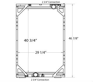 310049WF - Van Hool Bus Radiator Radiator