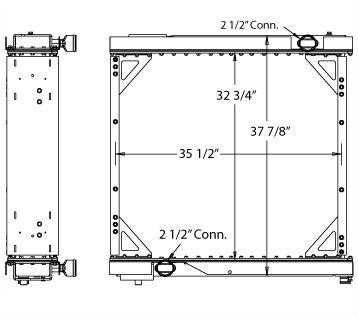 310054 - MCI E4500 and J4500 Radiator Radiator