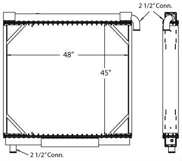 310055 - MCI D Series Bus Radiator Radiator