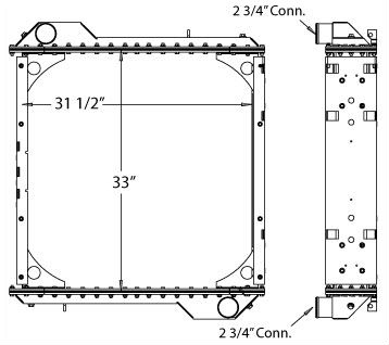 310058 - Prevost Radiator Radiator