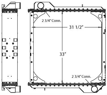 310065 - Prevost Bus Radiator Radiator