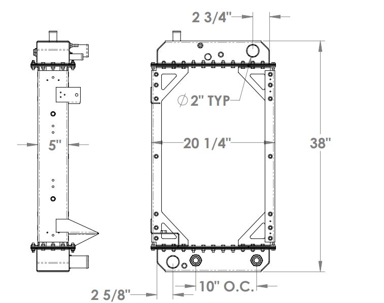 310068 - Thomas Bus Radiator Radiator