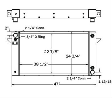 310079 - Motorhome Aluminum Radiator Radiator