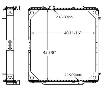 310082 - Prevost Bus Radiator Radiator