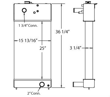 310084 - New Flyer Trackless Trolley Radiator Assembly Radiator