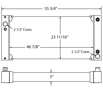 310087 - Motorhome Aluminum Radiator Radiator