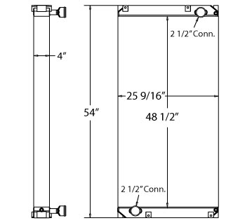 310096 - New Flyer Bus 2012 DE40LFR Radiator