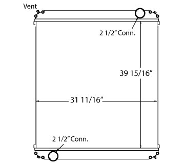 310099 - Motorhome Radiator Radiator