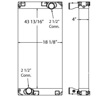 310101 - New Flyer Bus Radiator Radiator