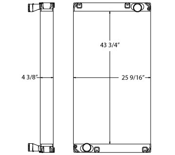 310116 - New Flyer Low Floor Re-Styled Radiator Radiator