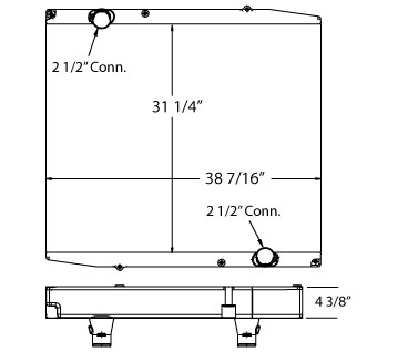 310118 - Gillig Bus Radiator Radiator