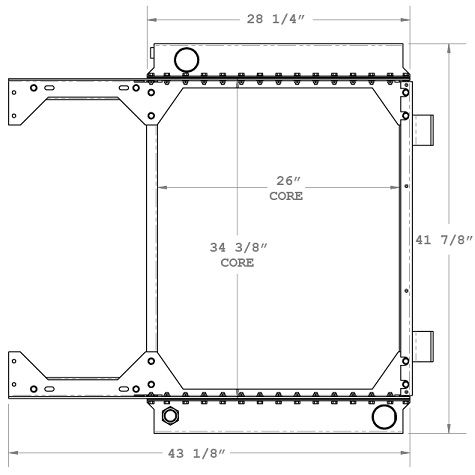 310125 - Eldorado Bus Radiator Radiator