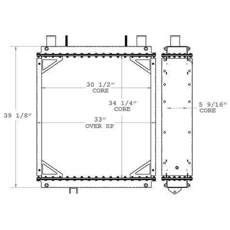 310126 - NABI Bus Radiator Radiator