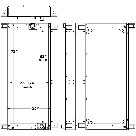 310128 - Nova Bus L554 Articulated Bus Radiator