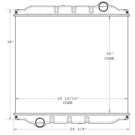 310130 - Spartan Custom Chassis Radiator - Radiator