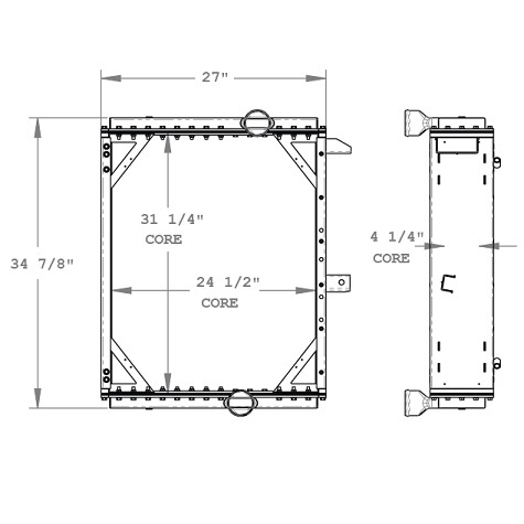 310131 - Gillig Bus Radiator Radiator