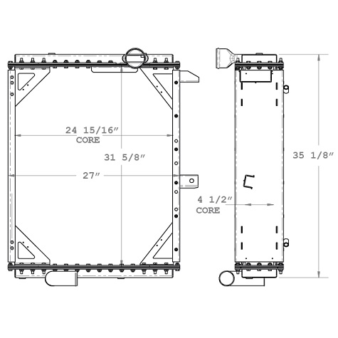 310132 - Gillig Bus Radiator Radiator