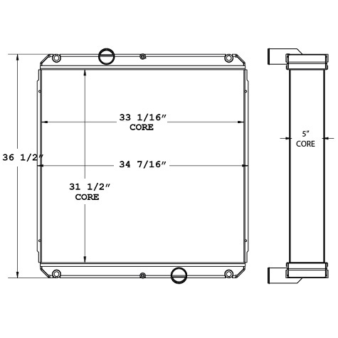 310133 - Gillig Bus Radiator Radiator