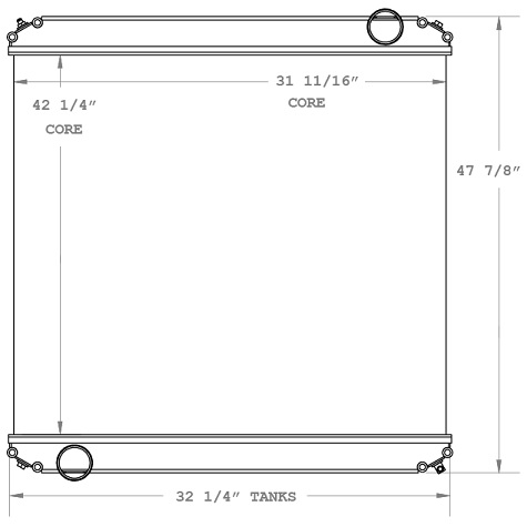 310136 - Freightliner Motorhome Radiator Radiator